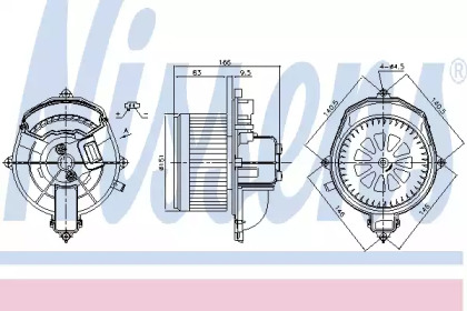 Вентилятор салона Nissens 87288