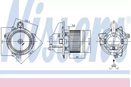 Вентилятор салона Nissens 87359