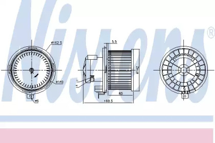 Вентилятор салона Nissens 87415