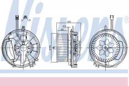 Вентилятор салону Nissens 87425
