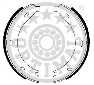 Комплект гальмівних колодок з 4 шт. барабанів OPTIMAL BB-7240