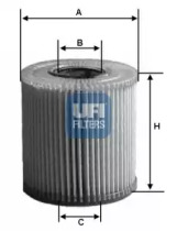 UFI Фильтр масла шт. 2504900