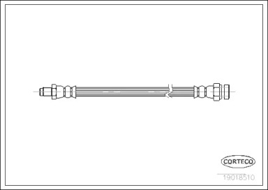 Шланг гальмівний (передній) MB (W123/W124/W201) (340 мм) CORTECO 19018510