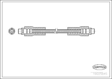 Шланг гальмівний (передній) Audi A4/A6/VW Passat 1.6-4.2 94- (295mm) CORTECO 19025845