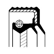Сальник коробки перемикання передач CORTECO 07011906B