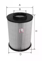 Фільтр повітряний Ford Connect 13-/C-MAX 10-/Focus 1.0-2.0 i/D 04-/Volvo C30/V50 1.6-2.0 06-12 Sofima S 2722 A