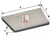 Фільтр салону Peugeot 206/206+ 98- Sofima S 3044 C