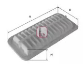 Фільтр повітряний Toyota Corolla/Avensis 1.4-2.0 01-09 Sofima S 3289 A