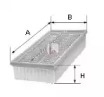 Фільтр повітряний Chevrolet Cruze/Orlando 1.6/1.8 09-/Opel Astra J 1.4-1.6 16V 09-15 Sofima S 3422 A