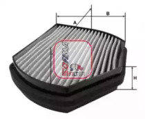Фільтр салону MB E-class (W210)/C-class (W202) 95-02 (вугільний) Sofima S 4270 CA