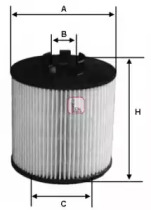 Фільтр масляний Audi A3/Skoda Fabia/Roomster/VW Golf V/Passat/Touran 1.4/1.6 TSI/FSI 03-15 Sofima S 5047 PE