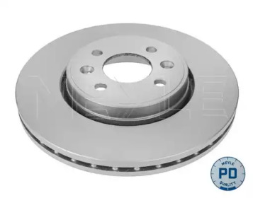 Диск гальмівний (передній) Renault Kangoo97-/Megane/Scenic/Clio 99-/Laguna 95- (280x24) MEYLE 16-83 521 0004/PD