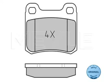 Комплект тормозных колодок MEYLE-ORIGINAL Quality MEYLE 025 206 8713