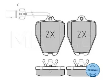 Комплект гальмівних колодок з 4 шт. дисків MEYLE 025 214 5218/W