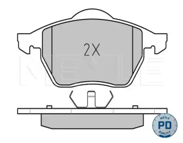 Колодки гальмівні (передні) Audi A4/VW Passat 1.6-2.8 95-01 MEYLE 025 216 2419/PD