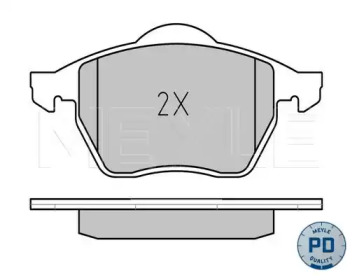 Колодки гальмівні (передні) Audi A4/VW Passat 1.6-2.8 95-01 MEYLE 025 216 2419/PD — фото 2