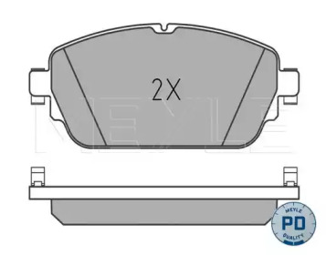 Колодки гальмівні (передні) MB C-class (W205/C205)/E-class (W213) 14- MEYLE 025 220 3119/PD