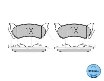 Комплект тормозных колодок MEYLE-ORIGINAL Quality MEYLE 025 231 8917/W — фото 2
