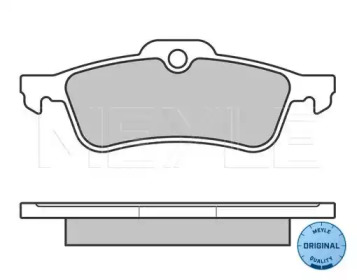 Колодки гальмівні (задні) Mini One/Cooper/Works 1.4/1.6 01- MEYLE 025 237 1616