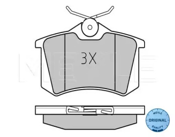 Колодки гальмівні (задні) VW Polo 01-/Skoda Fabia 99-08/Seat Cordoba/Ibiza 02-09(TRW)(з датчиком) MEYLE 025 238 2317/W — фото 2