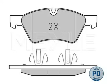 Колодки гальмівні (передні) MB E-class (W211) 03-09 MEYLE 025 239 2221/PD