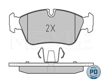 Колодки гальмівні (передні) BMW 3 (E90) 1.6-2.0 i 04-11 MEYLE 025 239 3517/PD