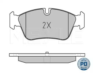 Колодки гальмівні (передні) BMW 3 (E90) 1.6-2.0 i 04-11 MEYLE 025 239 3517/PD — фото 2