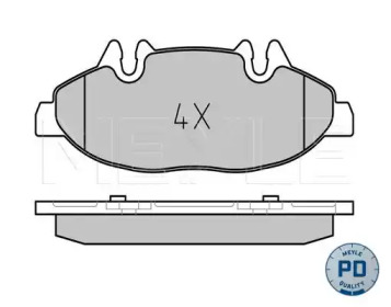Комплект тормозных колодок MEYLE-PD Quality MEYLE 025 240 0720/PD
