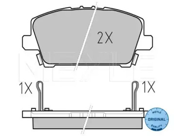Комплект тормозных колодок MEYLE-ORIGINAL Quality MEYLE 025 240 8717/W