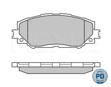 Колодки гальмівні (передні) Toyota RAV4 III 06-/Auris 07- MEYLE 025 243 3617/PD