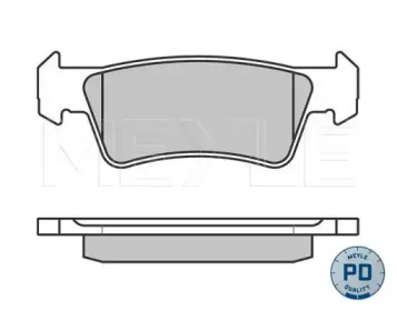 Комплект тормозных колодок MEYLE-PD Quality MEYLE 025 243 6719/PD — фото 3