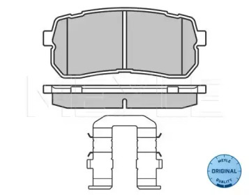 Комплект тормозных колодок MEYLE-ORIGINAL Quality MEYLE 025 245 5915/W