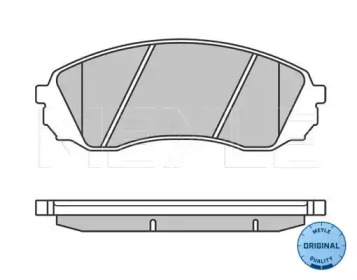Комплект тормозных колодок MEYLE-ORIGINAL Quality MEYLE 025 245 9717/W