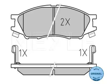 Комплект тормозных колодок MEYLE-ORIGINAL Quality MEYLE 025 246 4815/W
