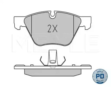 Колодки гальмівні (передні) BMW 5 (F10/F11) 09-16 (Ate) MEYLE 025 246 9719/PD
