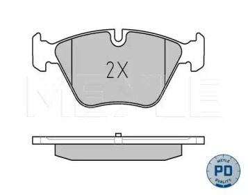 Комплект тормозных колодок MEYLE-PD Quality MEYLE 025 246 9719/PD — фото 2