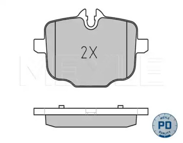 Комплект тормозных колодок MEYLE-PD Quality MEYLE 025 247 0318/PD — фото 2