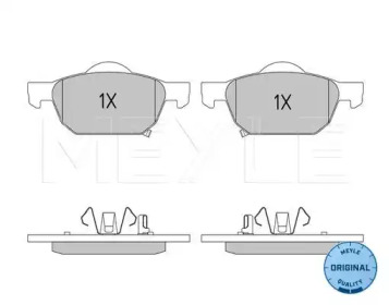 Комплект тормозных колодок MEYLE-ORIGINAL Quality MEYLE 025 247 9617/W