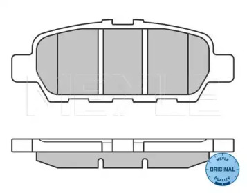 Комплект гальмівних колодок з 4 шт. дисків MEYLE 025 248 7113/W