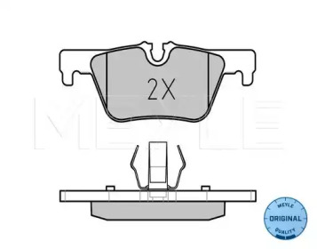 Колодки гальмівні (задні) BMW 3 (F30/F31/F34)/4 (F36) 11- MEYLE 025 253 0717