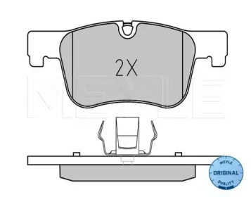 Колодки гальмівні (передні) BMW 1 (F20)/3 (F30)/4 (F32) 10- MEYLE 025 255 0618