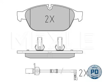 Колодки гальмівні (передні) Audi A6/A7/A8 10-18 MEYLE 025 261 5820/PD