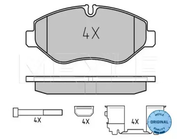 Колодки гальмівні (передні) Iveco Daily IV/V 06- MEYLE 025 292 2920