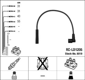 Комплект электропроводки NGK 6019
