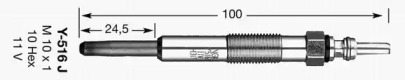 6416 Свеча накаливания Y-516J (D-Power 12) NGK