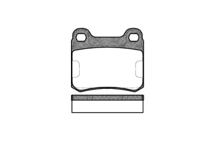 Комплект гальмівних колодок з 4 шт. дисків REMSA 0157.10