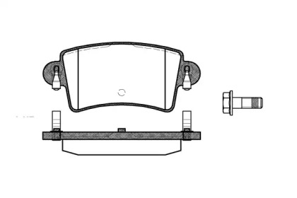 Комплект гальмівних колодок з 4 шт. дисків REMSA 0833.00