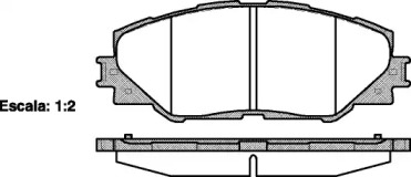 Комплект гальмівних колодок с 4 шт. дисків REMSA 1234.00