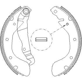 Тормозные колодки барабані REMSA 4307.00