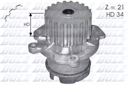 Насос системи охолодження DOLZ L124